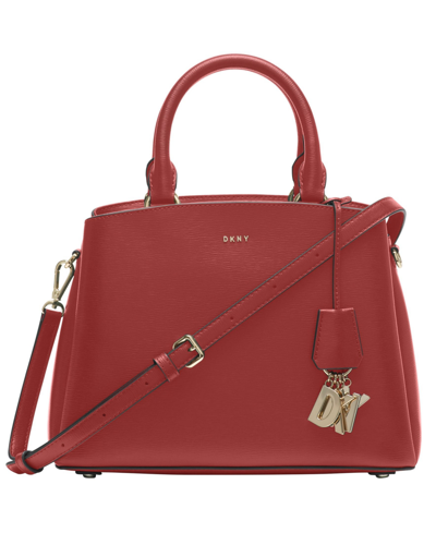 Dkny Paige Medium Satchel With Convertible Strap In Bright Red