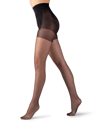 Lechery Italian Made Matte Silk Ultra X Shape 15 Tights In Black