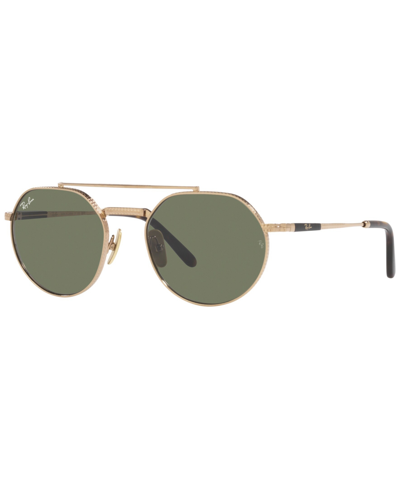 RAY BAN UNISEX SUNGLASSES, JACK II TITANIUM 51