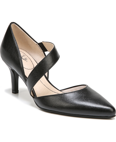 Lifestride Suki Pumps In Black Faux Leather