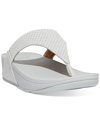 FITFLOP FITFLOP LULU CROC-EMBOSSED SANDALS WOMEN'S SHOES