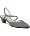 Lifestride Minimalist Pump In Pewter Rhinestone Fabric
