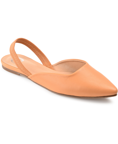 Journee Collection Collection Women's Mallorca Flat In Mocha