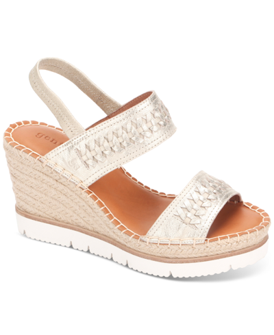 Gentle Souls Women's Elyssa Two-band Braid Sandals Women's Shoes In Blue
