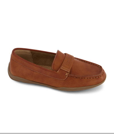 Kenneth Cole New York Toddler Boys Dress Moccasin In Cognac