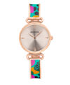 Bertha Katherine Enamel-designed Bracelet Watch In Turquoise