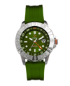 Axwell Barrage Black Or Blue Or Green Or Gray Rubber Strap Watch, 45mm