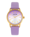 SOPHIE AND FREDA SOPHIE AND FREDA SAN DIEGO BLACK OR PURPLE OR MAROON OR PINK LEATHER BAND WATCH, 39MM