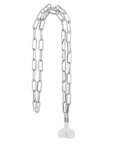 Anne Klein Women's Apple Airpod Silver-tone Metal Chain