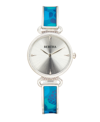 Bertha Katherine Enamel-designed Bracelet Watch In Blue