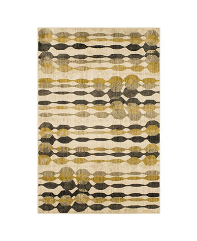 Scott Living Expressions Acoustics 5'3" X 7'10 Area Rug In Onyx