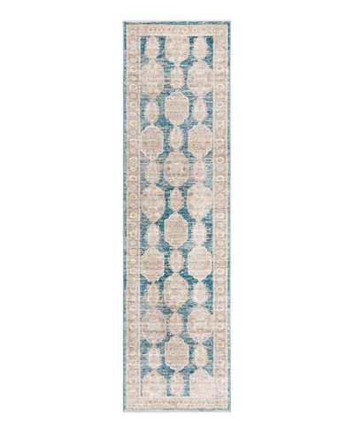 Bayshore Home Dolores Dol03 2'7" X 10'2" Runner Area Rug In Blue