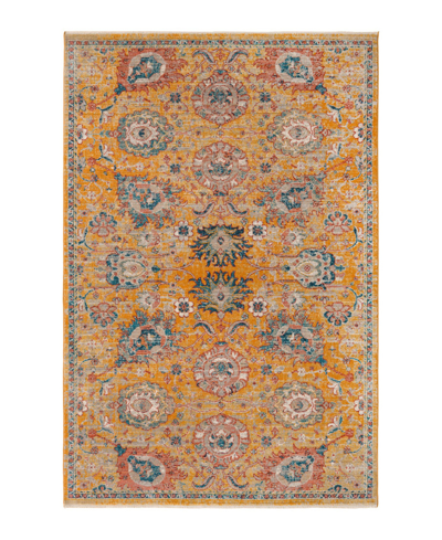 Bayshore Home Dolores Dol02 6' X 9'2" Area Rug In Yellow