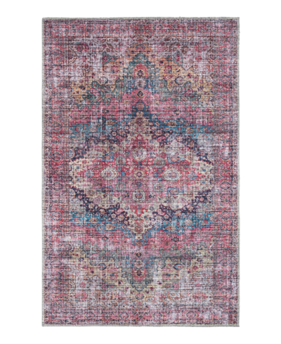 Bayshore Home Washable Reflections Ref10 3'11" X 6' Area Rug In Multi