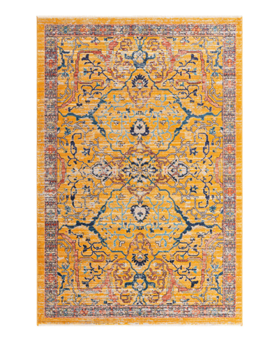 Bayshore Home Dolores Dol04 5'3" X 8' Area Rug In Yellow