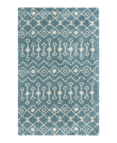 Bayshore Home Closeout!  Lattisse Casa Shag Lcs01 5'3" X 8' Area Rug In Mist