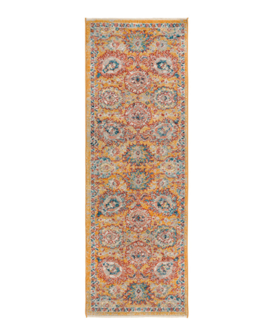 Bayshore Home Dolores Dol02 2' X 5'11" Runner Area Rug In Yellow