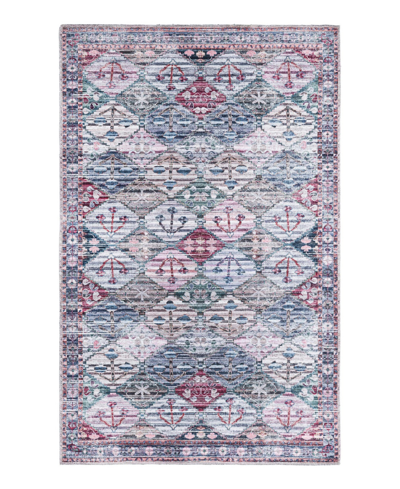 Bayshore Home Washable Reflections Ref08 3'11" X 6' Area Rug In Multi