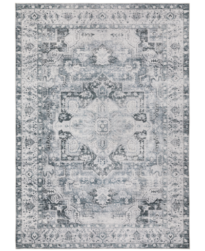 Jhb Design Sumter Str03 Machine-washable 5' X 7' Area Rug In Charcoal