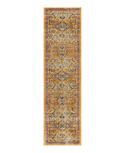 Bayshore Home Dolores Dol04 2'7" X 10'2" Runner Area Rug In Yellow