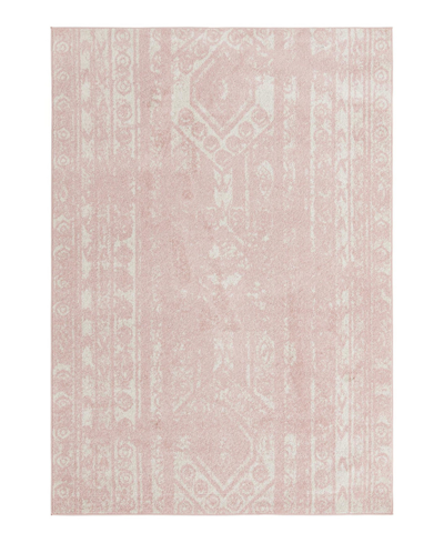Bayshore Home Alfred Alf01 7' X 10' Area Rug In Pink