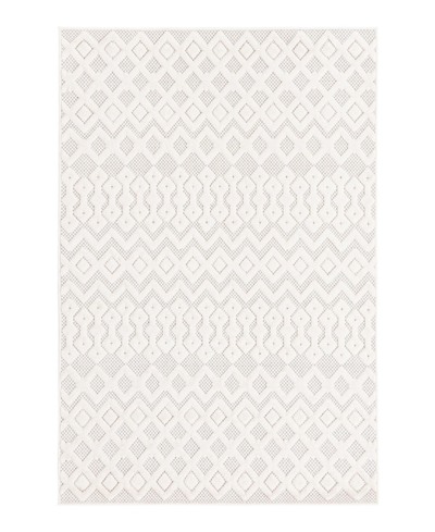 Bayshore Home High-low Pile Latisse Textured Outdoor Lto02 7'10" X 10' Area Rug In Ivory