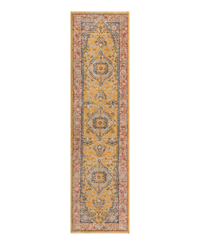 Bayshore Home Dolores Dol01 2' X 8' Runner Area Rug In Yellow