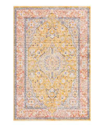 Bayshore Home Dolores Dol01 5'3" X 8' Area Rug In Yellow