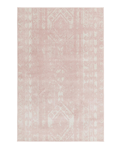 Bayshore Home Alfred Alf01 5'3" X 8' Area Rug In Pink
