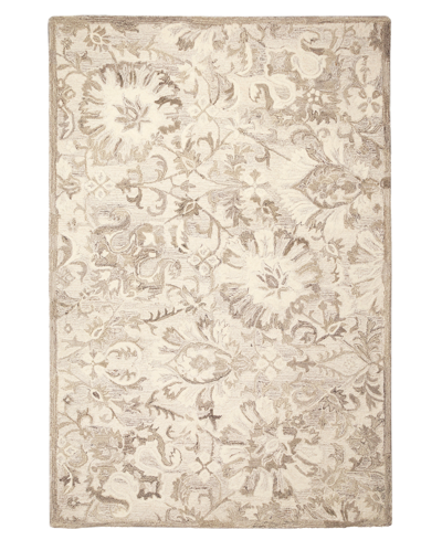 Liora Manne Hana Flora 5' X 7'6" Area Rug In Beige