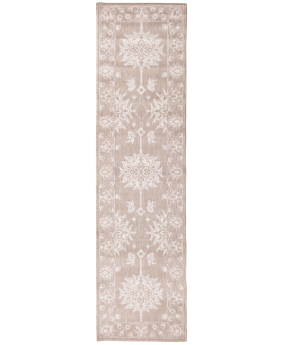 Liora Manne Malibu Kashan 1'11" X 7'6" Runner Outdoor Area Rug In Beige