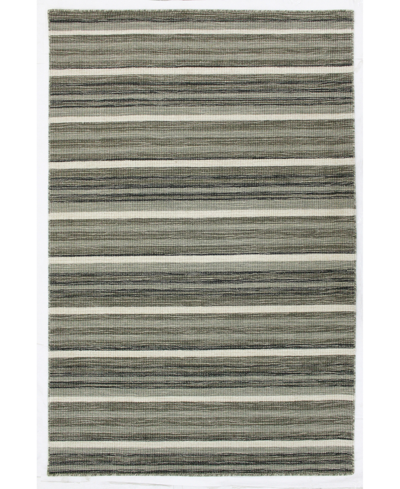 Liora Manne Aruba Faded Stripe 5' X 7'6" Area Rug In Gray