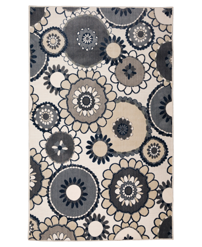 Liora Manne Canyon Disco 2'6" X 3'11" Outdoor Area Rug In Ivory