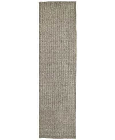 Liora Manne Avalon Texture 2' X 7'6" Runner Outdoor Area Rug In Gray