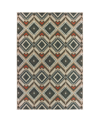 Jhb Design Latitude 002x3 Gray 7'10" X 10' Outdoor Area Rug In Multi