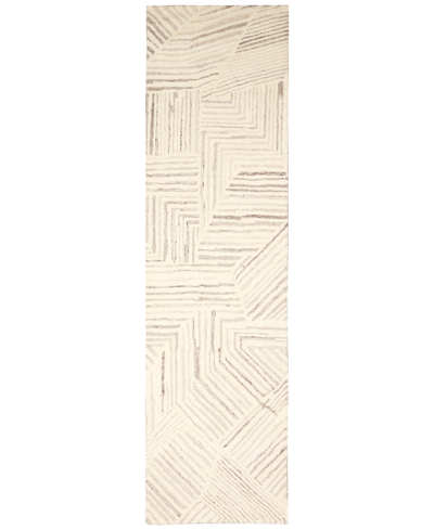 Liora Manne Madison Modern 2' X 7'6" Runner Area Rug In Beige