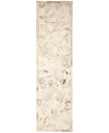 Liora Manne Hana Flora 2' X 7'6" Runner Area Rug In Beige