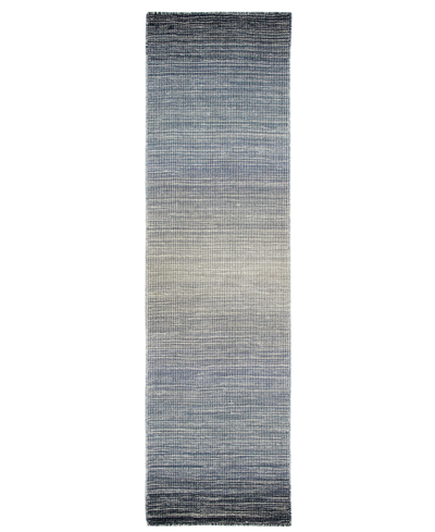 Liora Manne Aruba Ombre 2' X 7'6" Runner Area Rug In Denim