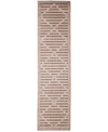 Liora Manne Malibu Checker Diamond 1'11" X 7'6" Runner Outdoor Area Rug In Beige