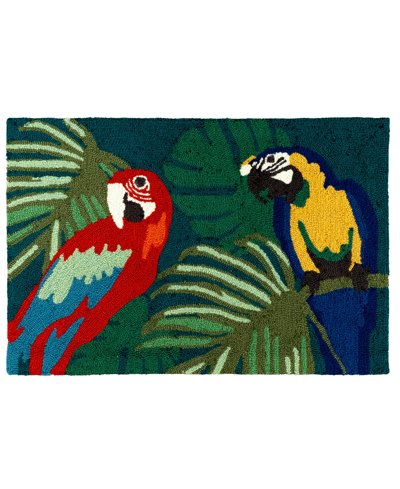 Liora Manne Frontporch Parrot Pals 1'8" X 2'6" Outdoor Area Rug In Multi