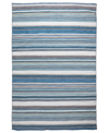 Liora Manne Sonoma Malibu Stripe 7'6" X 9'6" Outdoor Area Rug In Blue