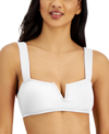 Roxy Juniors' Love The Vanuatu Bikini Top Women's Swimsuit In Bright White