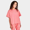 Nike Kids'  Girls' Sportswear Essential Boxy T-shirt In Pink Salt