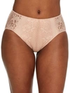 Bare X Bare Necessities The Essential Lace Hi-cut Brief In Rugby Tan