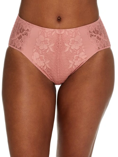 Bare X Bare Necessities The Essential Lace Hi-cut Brief In Ash Rose