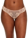 Bare X Bare Necessities The Essential Lace Thong In Rugby Tan