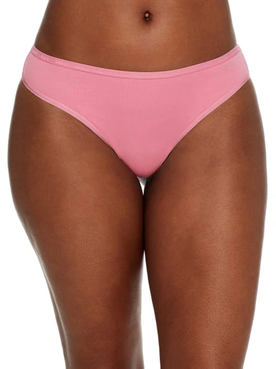 Bare X Bare Necessities The Easy Everyday Cotton Thong In Wild Rose