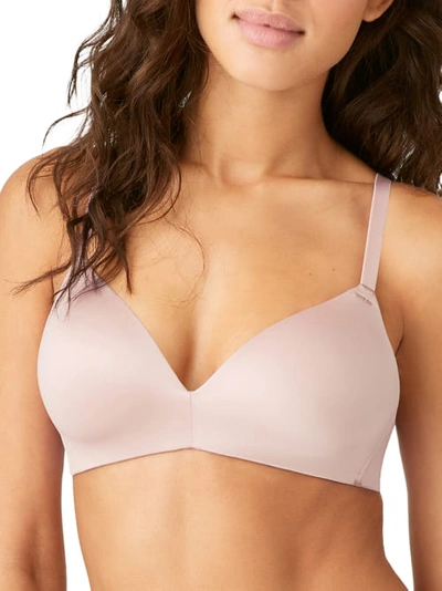 B.tempt'd By Wacoal Future Foundations Wire-free Plunge T-shirt Bra In Rose Smoke