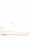 PHILIPPE MODEL MEN'S  WHITE LEATHER SNEAKERS