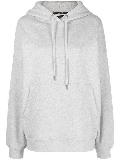 Ksubi Melange Boyfriend-cut Hoodie In Grey Cotton